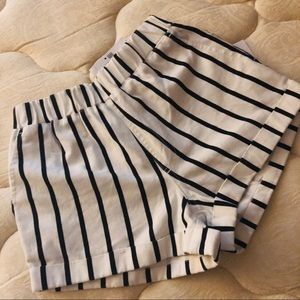 • Black & White Strip Shorts • Forever 21 •